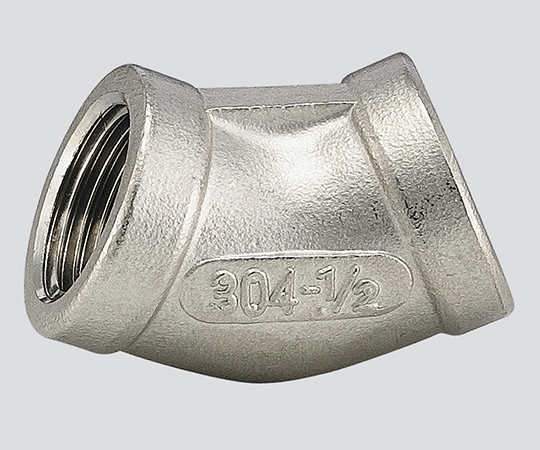 3-5239-05 ステンレス継手(45°エルボ)(接続規格3/4Rc) V45L-06フローバル