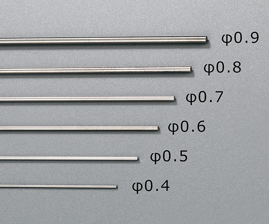 3-5529-03 モリブデン線(φ0.6×500mm) Mo-φ0.6
