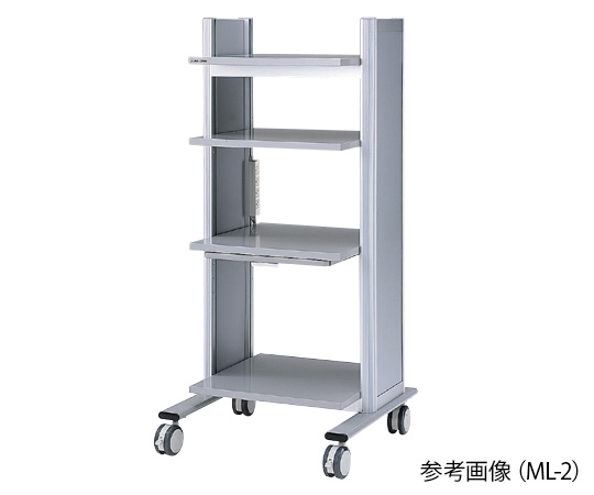 【大型商品※送料別途】3-5663-02 機器モニター台 638×650×1442mm ML-2アズワン