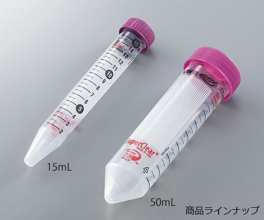 3-582-01 スーパークリアー遠沈管 15mL 50本x10袋入 93000-022VWR