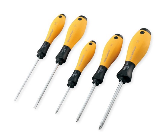 3-5899-01 静電防止用ドライバーセット ソフトフィニッシュ(R)5本組 302ESDHK501ノガ・ジャパン