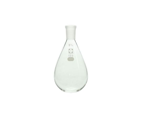 3-5911-02 共通平底なす形フラスコ 15/25 100mL 柴田科学