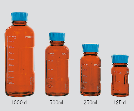 3-5912-01 ユーティリティねじ口ボトル 茶 125mL 017320-125ASCHOTT/DURAN