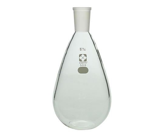 3-5928-05 共通平底なす形フラスコ 24/40 500mL 柴田科学
