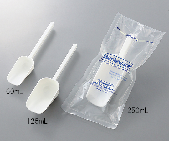 【滅菌】3-6361-01 滅菌サンプリングスコップ 60mL H36902-0000 【滅菌】3-6361-01 滅菌サンプリングスコップ 60mL H36902-0000