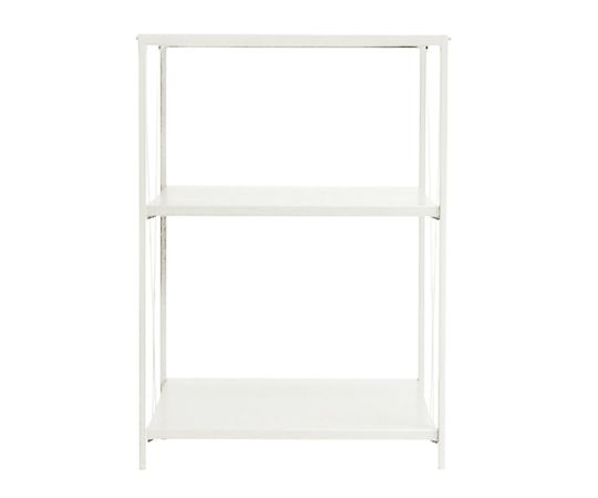 3-662-01 折りたたみ式スチールラック（ワンタッチタイプ） MidiLight 棚板3段 MidiLightH1000ニッ