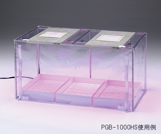 3-6655-01 植物育成フード バータイプ・固定光（パープル） 700×500×500mm PGB-1000ECOアズワン