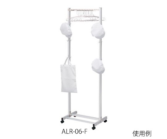 3-6787-03 斜め掛けハンガーラック（フック付） ALR-06-Fアズワン
