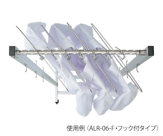 3-6787-04 斜め掛けハンガーラック（フック付） ALR-12-Fアズワン