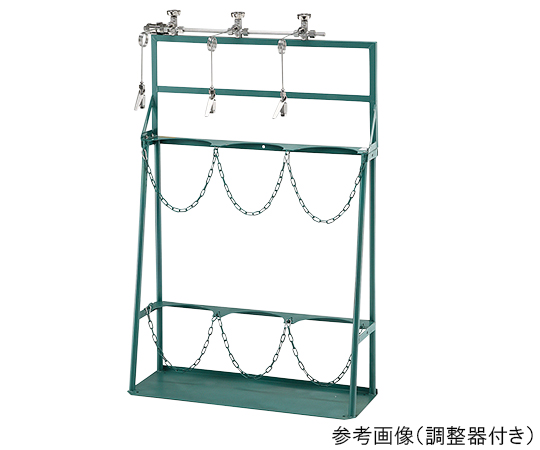 【大型商品※送料別途】3-6830-02 簡易集合機器 関西式酸素 調整器付き 架数3本 KSAS-7-3MG-O-Wカミマル