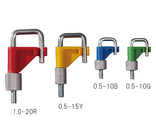 3-6911-01 カラフルチューブクランプ ストップイット 0.5～15φmm レッド 0.5-15RBuerkle