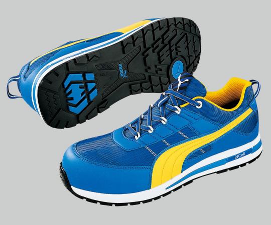 3-6963-03 安全スニーカー PUMA ブルー 25.5cm PUMA