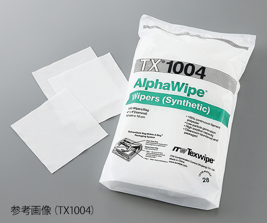 3-6998-01 アルファワイパー 4×4インチ 1袋（150枚/袋×2袋） TX1004テックスワイプ(Texwipe)