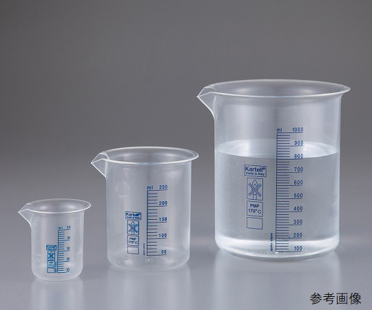 3-7084-06 PMPビーカー 青色目盛付 1000mL 1725Kartell