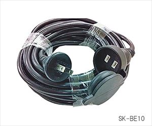 3-7230-02 延長コード 2芯1個口 SK-BE10