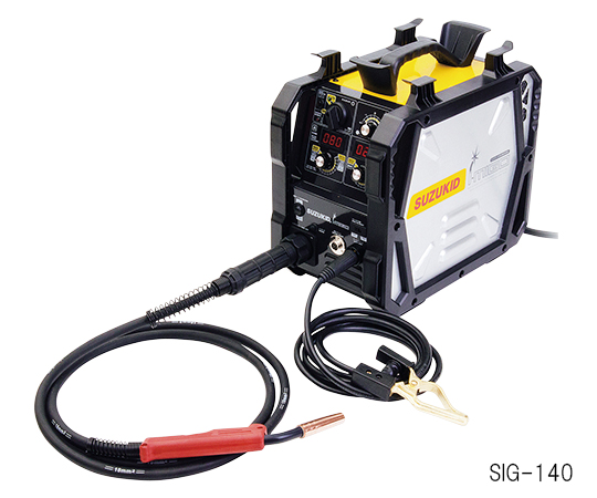 3-7311-03 半自動溶接機 本体セット ノンガス・MIG・MAG 100・200V（自動切替） SIG-140スター電器製