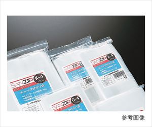 3-7332-11 チャック付ポリエチレン袋 サンジップ(R) 280×400mm 100枚 K-4サンジップ