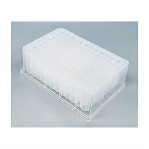【滅菌】3-7496-06 96ウェルディーププレート（V底）滅菌済 1箱（8個/袋×12袋入） P96D03Sステム