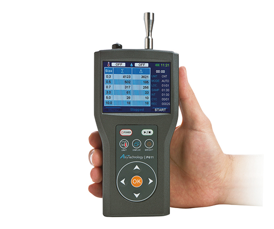 3-7594-02 パーティクルカウンター 本体 P611エアリーテクノロジー