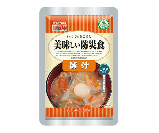 3-7723-06 美味しい防災食 （50食入） 豚汁 アルファフーズ
