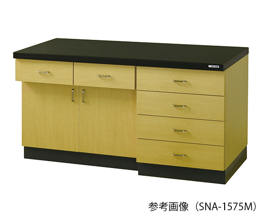 【大型商品※送料別途】【大型商品※送料別途】アズワン3-7733-01　サイド実験台 (木目調タイプ) 1200×750×800