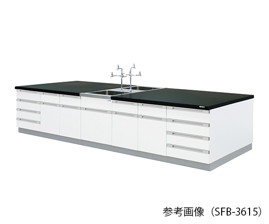 【大型商品※送料別途】【大型商品※送料別途】アズワン3-7802-04　中央実験台 (木製タイプ) 4200×1200×800