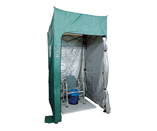 3-7839-02 マンホール対応トイレテントセット 1200×1200×2200mm MS-TW1212ユニトレンド