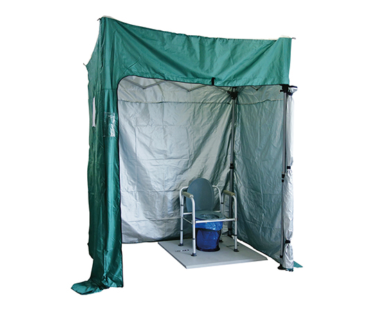 3-7839-03 マンホール対応トイレテントセット 1200×1800×2200mm MS-TW1218ユニトレンド
