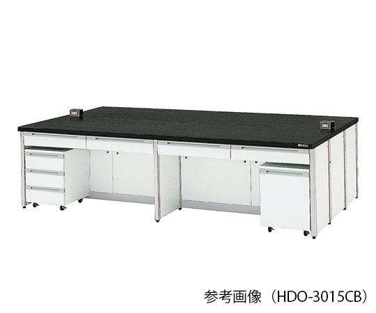3-7855-01 中央実験台 フレームタイプ (1800×1500×800mm) HDO-1815CBアズワン