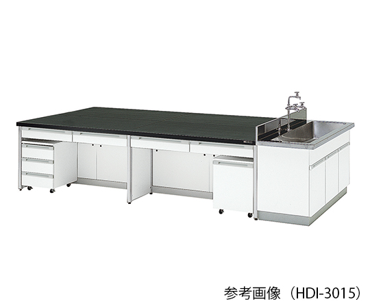 3-7857-03 中央実験台 フレームタイプ (3600×1500×800mm) HDI-3615アズワン