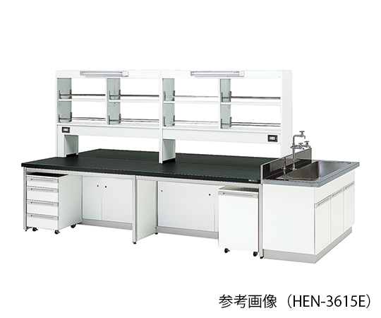 【大型商品※送料別途】【大型商品※送料別途】アズワン3-7906-02　中央実験台 (フレ-ムタイプ) LED照明付 3000×