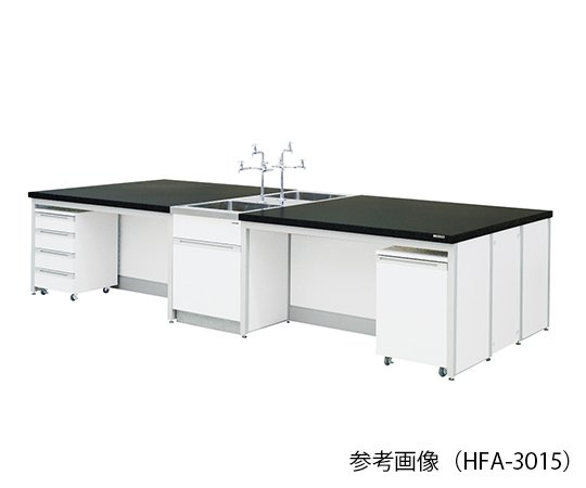 【大型商品※送料別途】【大型商品※送料別途】アズワン3-7919-04　中央実験台 (フレ-ムタイプ) 4200×1500×80