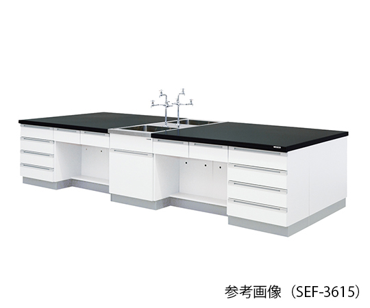 【大型商品※送料別途】【大型商品※送料別途】アズワン3-7931-04　中央実験台 (木製タイプ) 4200×1500×800