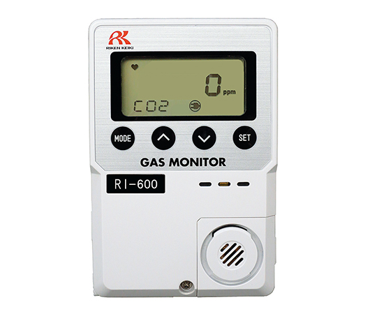 3-8285-01 CO2モニター 0～2000ppm RI-600-2000理研計器