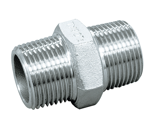 3-8359-06 ステンレス継手（六角ニップル） 1 V6N-S14-08フローバル