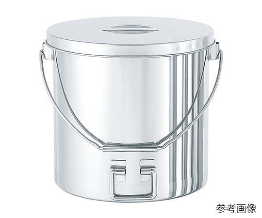 3-8420-02 吊り下げ式下部取っ手付汎用容器（取手折りたたみ式） 7L STBDF-21日東金属工業