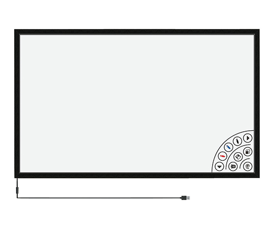 3-8442-03 タッチフレーム 白板家 1420×820mm ブラック JM-1500-Bジョイテック