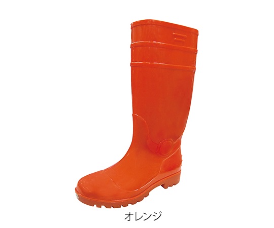 3-8454-03 先芯入耐油安全長靴 SEFUMATE SAVER オレンジ 25.5cm 8894富士手袋工業