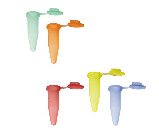 3-8631-09 G-Tube（フラットトップ） 1.5mL 5色アソート 500本入 4039Bio Plas