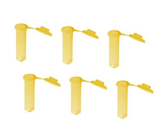 3-8632-03 G-Tube（フラットトップ） 2mL 黄 500本入 4052Bio Plas