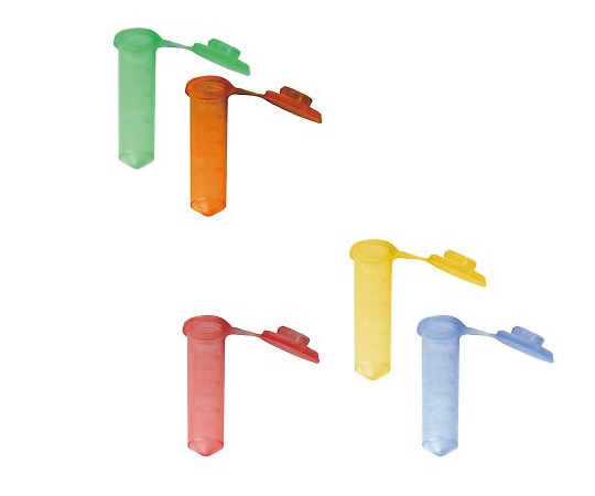 3-8632-09 G-Tube（フラットトップ） 2mL 5色アソート 500本入 4059Bio Plas