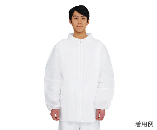 3-8706-02 アズツールセパレートディスポウェア ジャンパー（襟タイプ） M アズツール(アズワン)