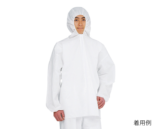 3-8707-02 アズツールセパレートディスポウェア ジャンパー（フード付き） M アズツール(アズワン)