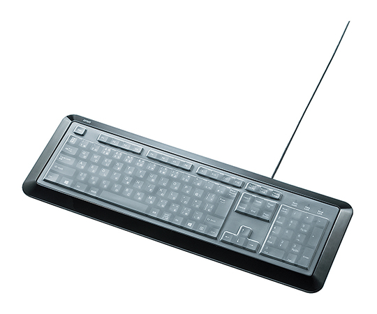 3-8840-01 防水防塵キーボード 480×170×25.9mm ブラック SKB-BS5BKサンワサプライ