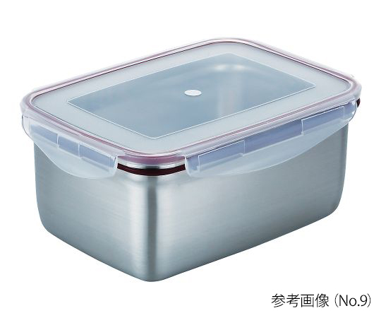 3-8850-06 ステンレス角型容器（ロックタイプ） 2000mL No.6-2アズワン