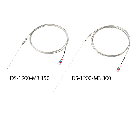 3-8922-04 極細K熱電対(シース型) DS-1200-M3 200アズワン