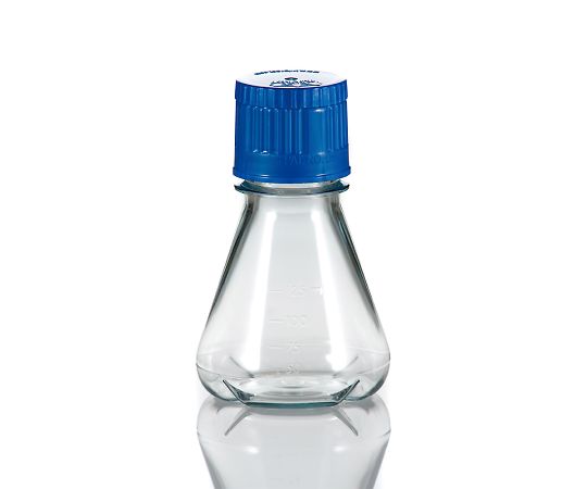 3-8985-01 PC滅菌三角フラスコ（オートクレーブ対応） バッフル底タイプ 125mL 24本入 FBC0125STriF