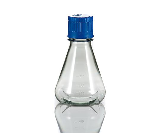 3-8985-02 PC滅菌三角フラスコ（オートクレーブ対応） バッフル底タイプ 250mL 12本入 FBC0250STriF
