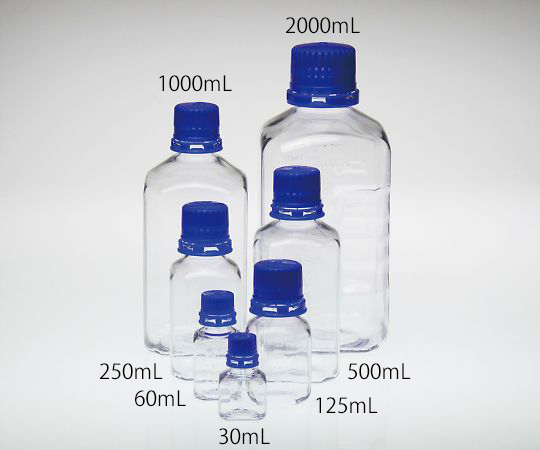 3-8986-02 PETG滅菌培地瓶 60mL 24本入 BGC0060STriForest
