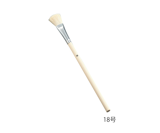 3-9043-06 平筆 OCTAGON 山羊毛 18号 11703インダストリーコーワ
